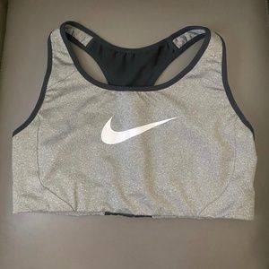 Nike Grey Sports Bra (Size Small)